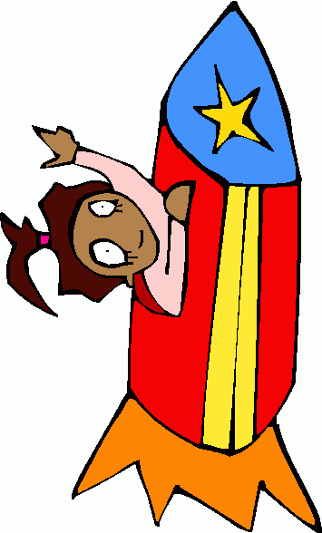 355x588 Free Rocket Launch Clipart Image