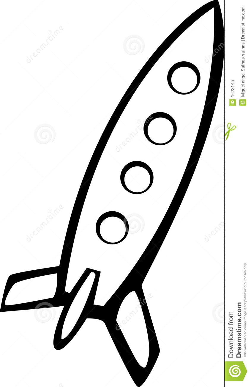 845x1300 Illustration Clipart Rocket