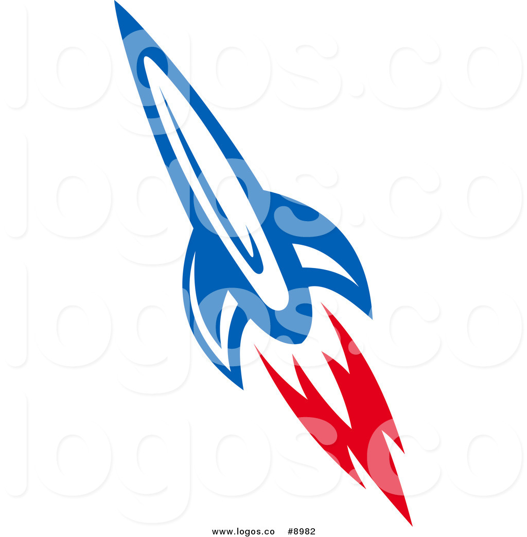 1024x1044 Royalty Free Clip Art Vector Logo Of A Blue And Red Rocket Shuttle