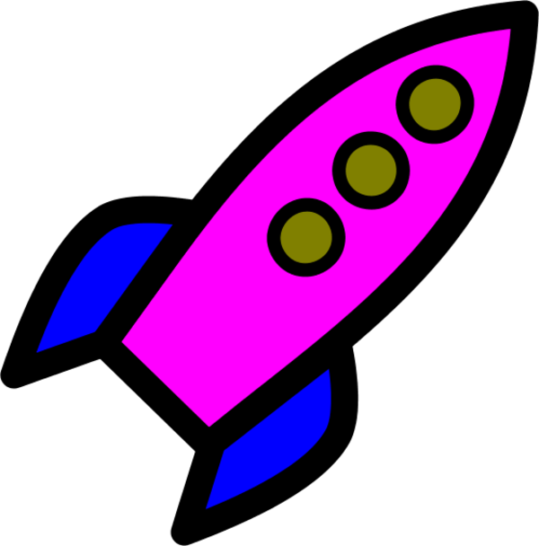600x608 Animated Rocket Clipart