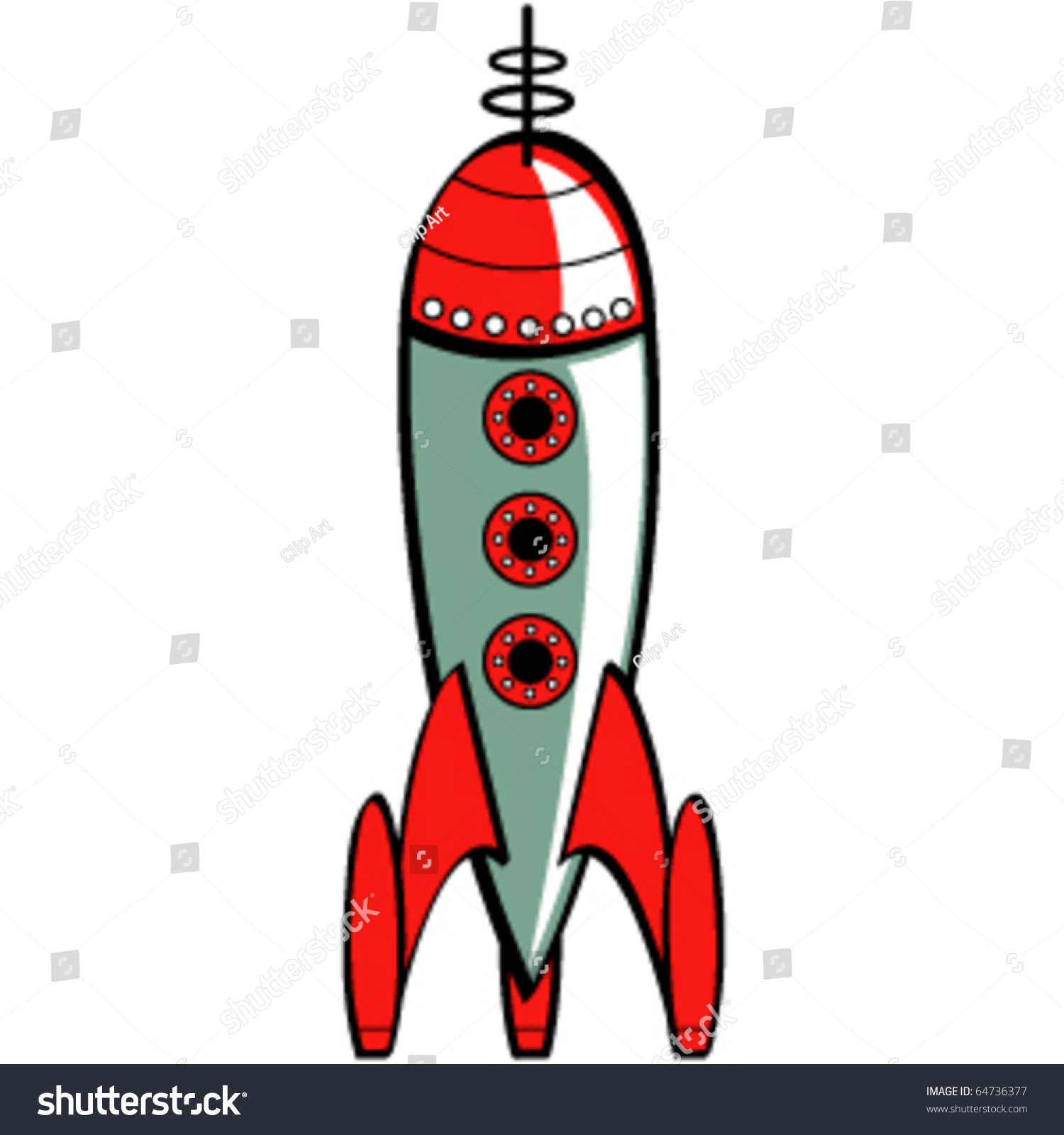1500x1600 Rocket Clipart Science Fiction