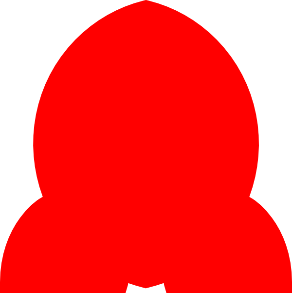 600x601 Red Rocket Clip Art