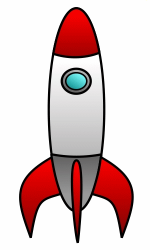 300x500 Rocket Clipart Drawn