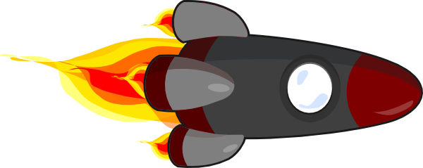 600x239 Rocket Clipart High Resolution