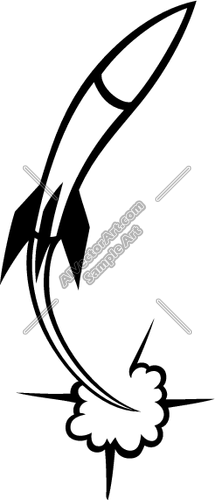 215x500 Blast Off Clipart