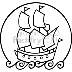 300x300 Royalty Free The Mayflower 374837 Vector Clip Art Image