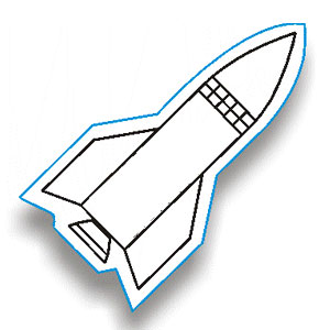 300x300 Rocket Ship Template Rocket Ship~ Use As Base Template, Cut Out