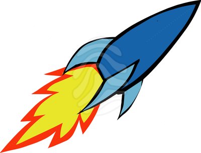 400x304 Rocketship Clip Art Image