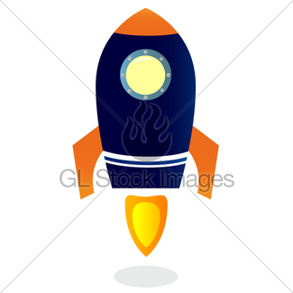 325x325 Cartoon Rocket Ship Gl Stock Images