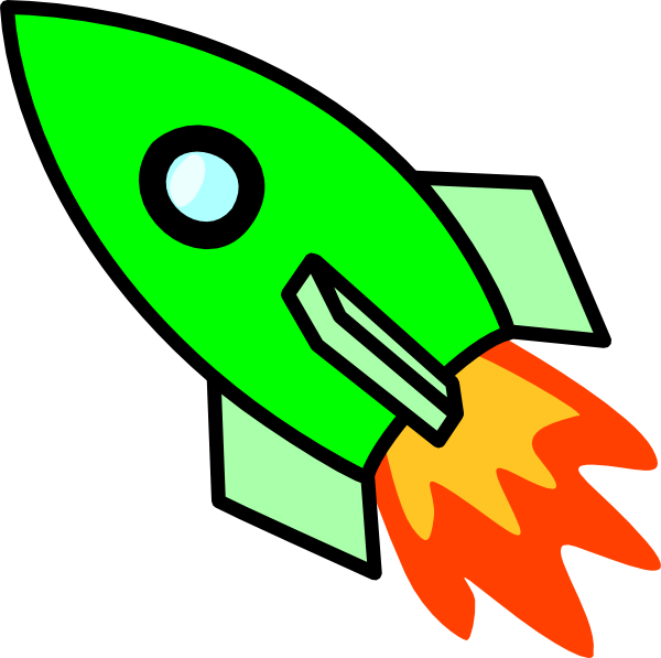 600x597 Green Rocket Clip Art