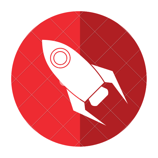 550x550 Rocket Ship Silhouette