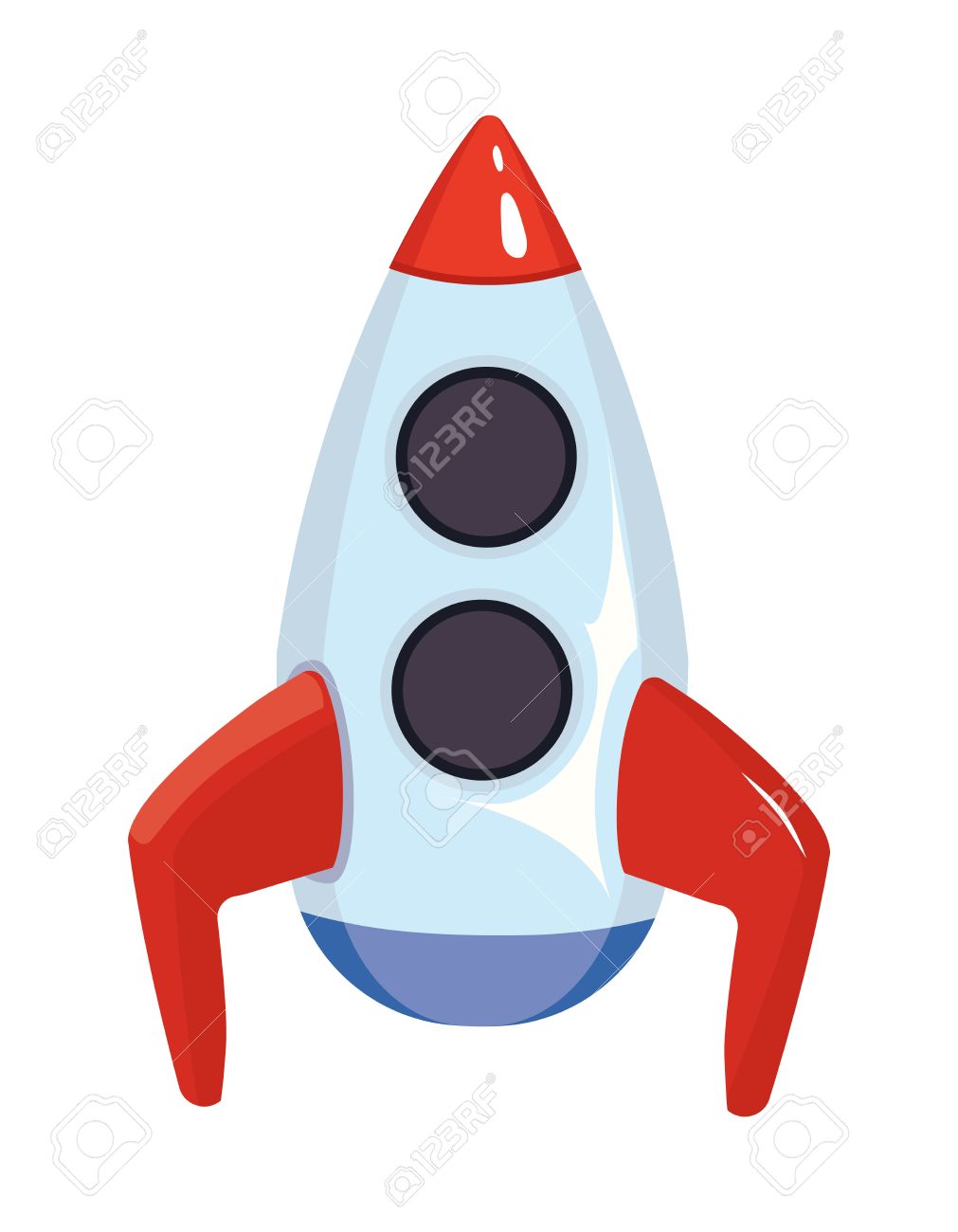 1011x1300 Vector Cartoon Illustration Of Space Rocket Ship. Toy For Kids