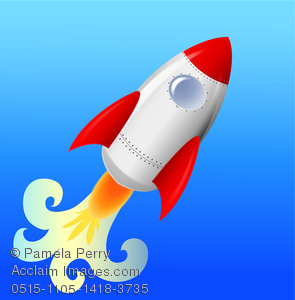295x300 Rocket Ship Blast Off Clipart