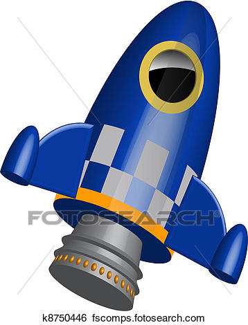 358x470 Stock Illustration Of Blue Little Rocket Ship Igraphic K8750446