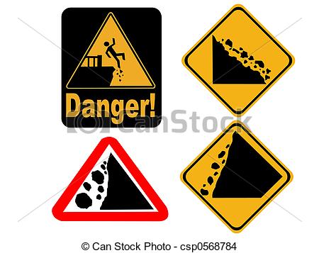 450x357 Falling Rocks Clipart