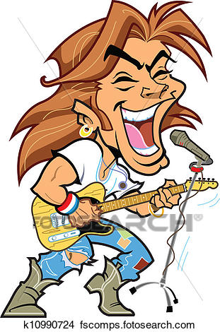 311x470 Clipart Of Rock Star K10990724