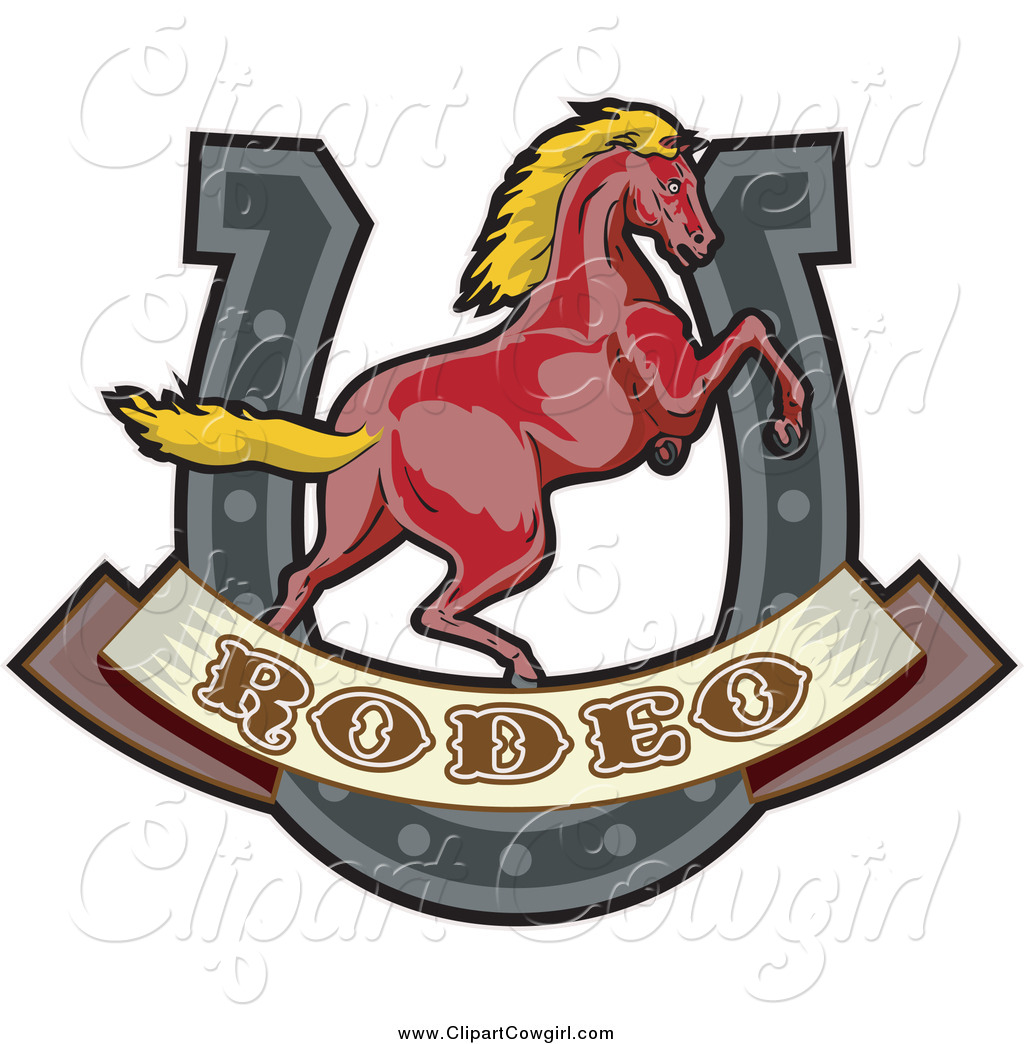 1024x1044 Clipart Of A Rodeo Horse And Shoe By Patrimonio