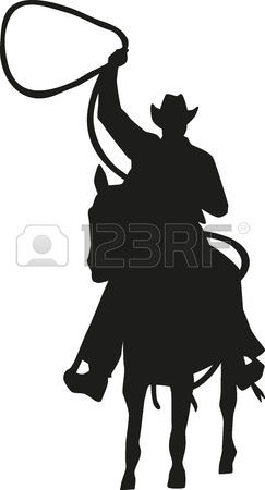 243x450 Cowboy Talking To His Horse Silhouette Royalty Free Cliparts