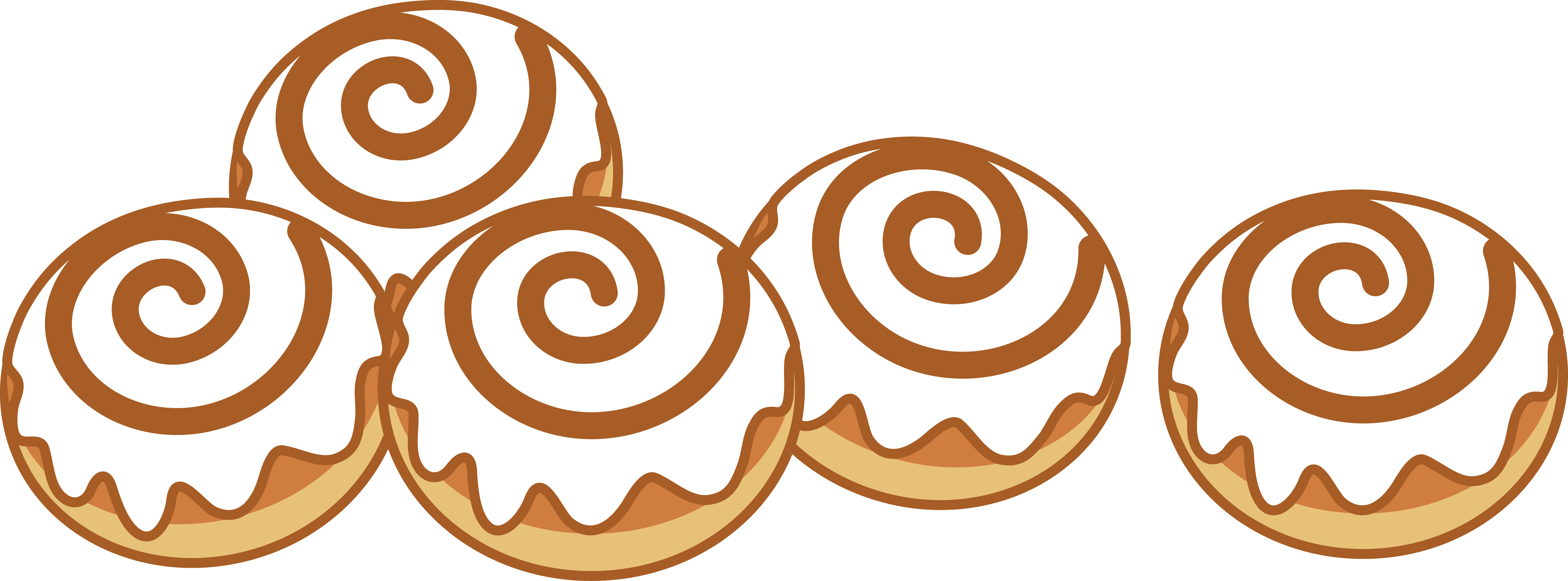 7272x2694 Cinnamon Roll Cliparts