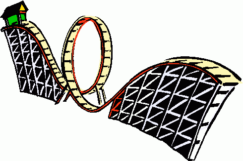 490x326 Roller Coaster Track Clipart