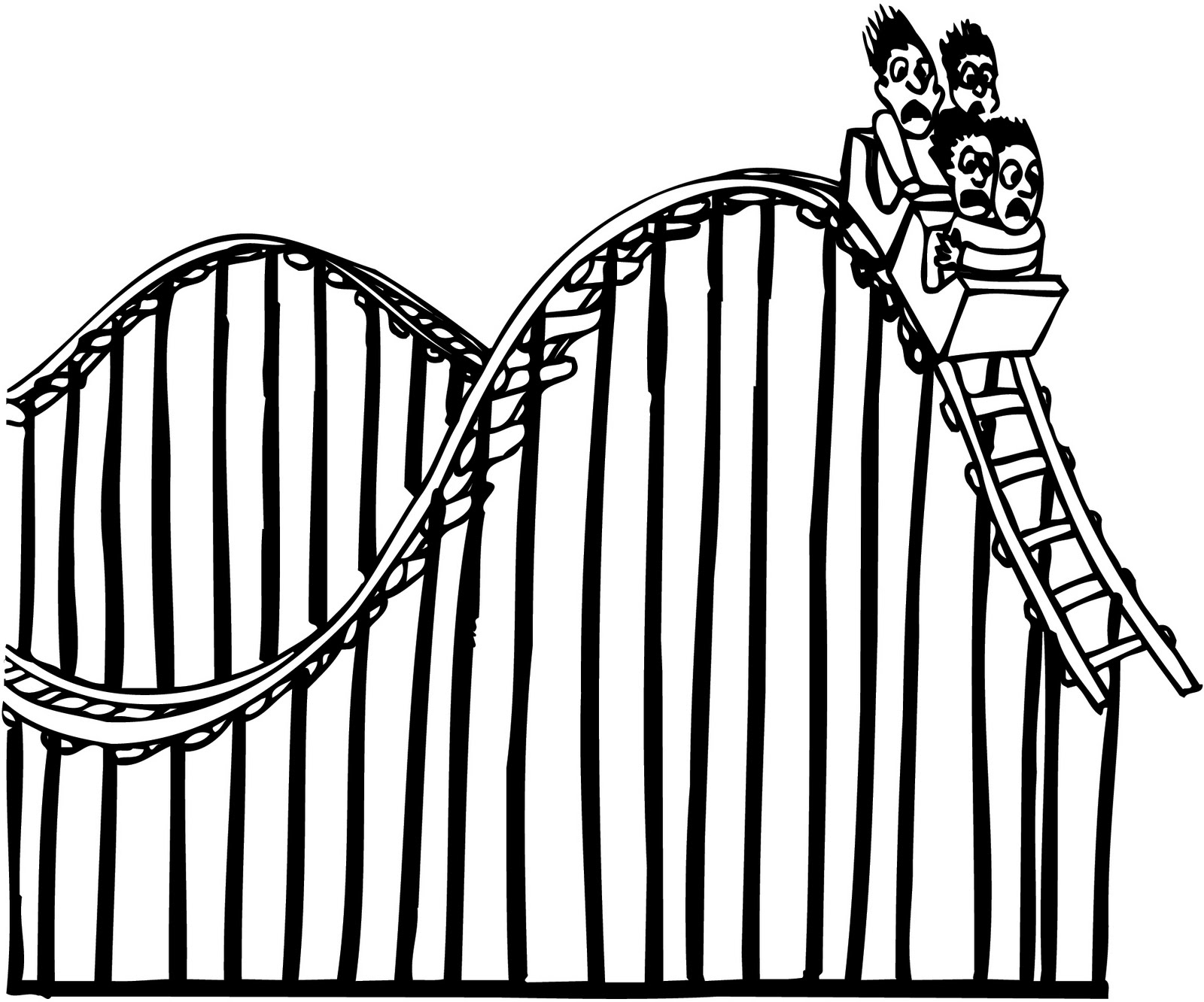 1600x1332 Roller Coaster Rolleraster Track Clipart Clipartfest