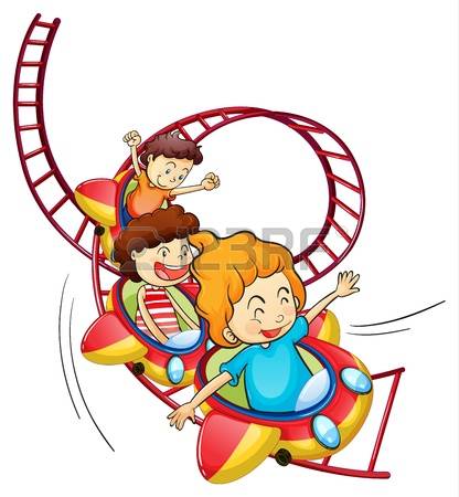 416x450 Roller Coaster Clipart