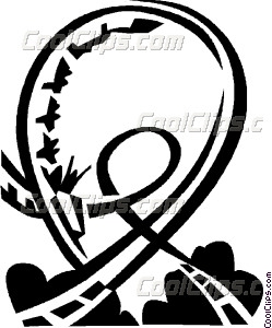 249x300 Roller Coaster Vector Clip Art