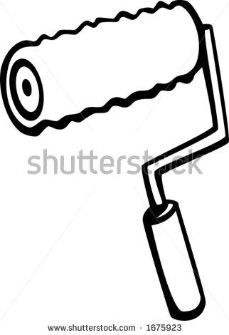 322x470 Paint Roller Clipart