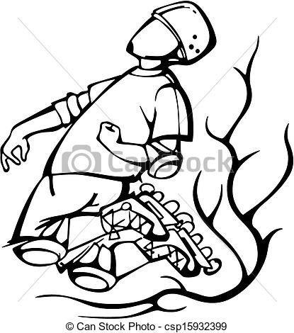 415x470 Roller Skates Black And White Clipart