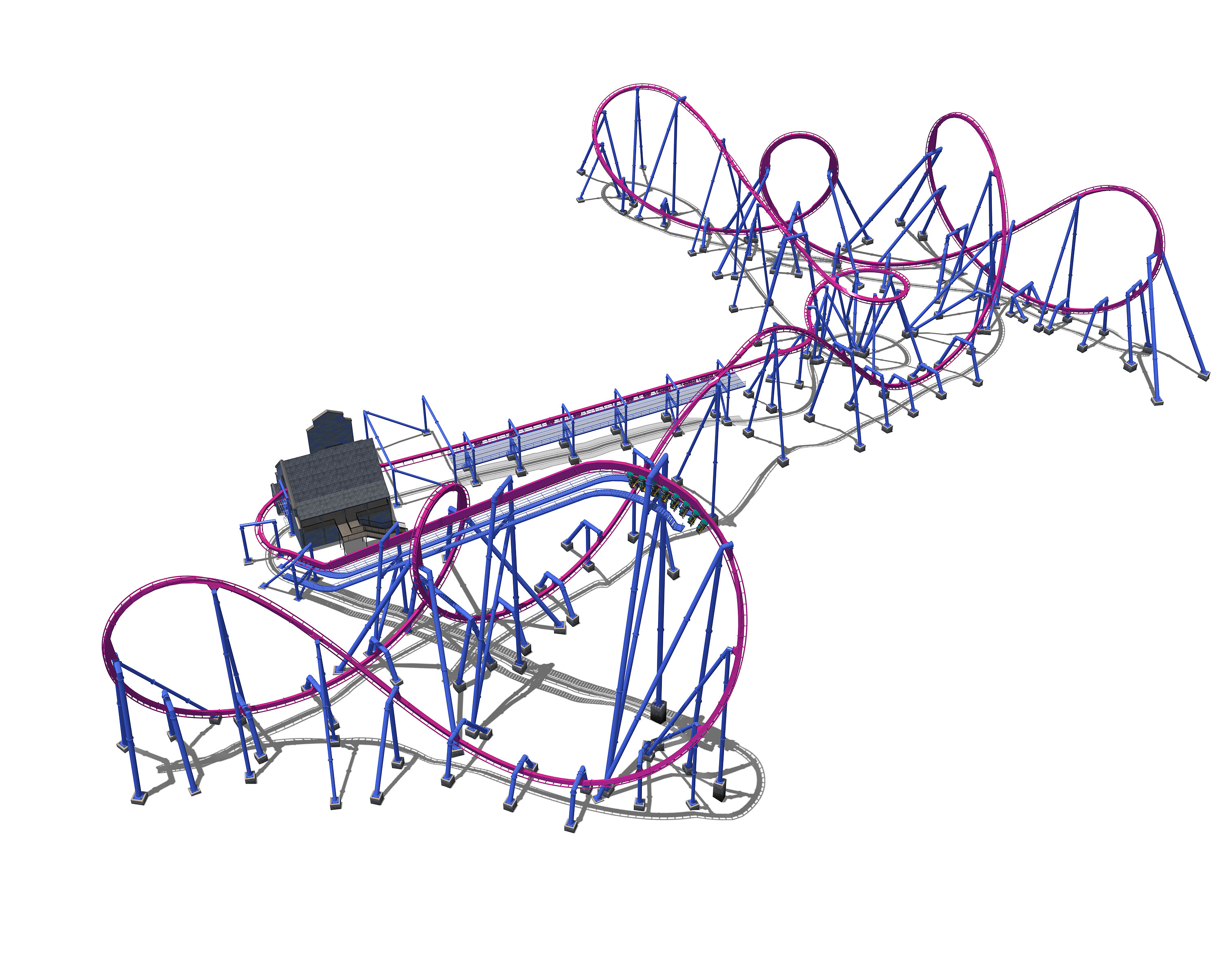 Roller Coaster Drawing | Free download on ClipArtMag