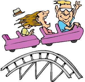 300x289 Rollercoaster Clip Art