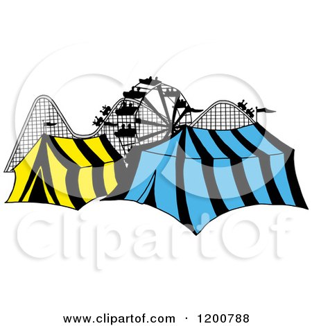 450x470 Royalty Free (Rf) Roller Coaster Clipart, Illustrations, Vector