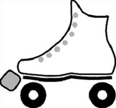 235x219 Free Roller Skate Clipart