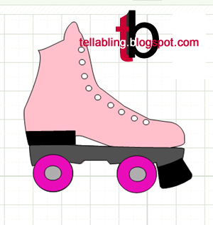 300x318 Roller Skate Paper Piecing And Print And Cut. In Mtc And Svg File