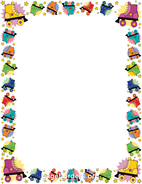 470x608 Roller Skating Border Clip Art, Page Border, And Vector Graphics