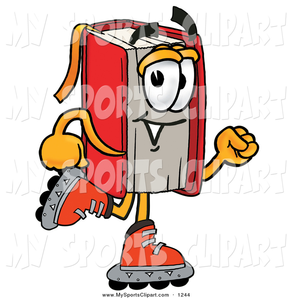 1024x1044 Sports Clip Art Of A Sporty Happy Red Book Mascot Cartoon