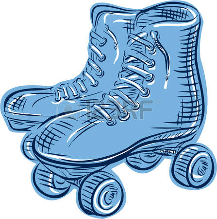 447x450 Blur Clipart Roller Skate