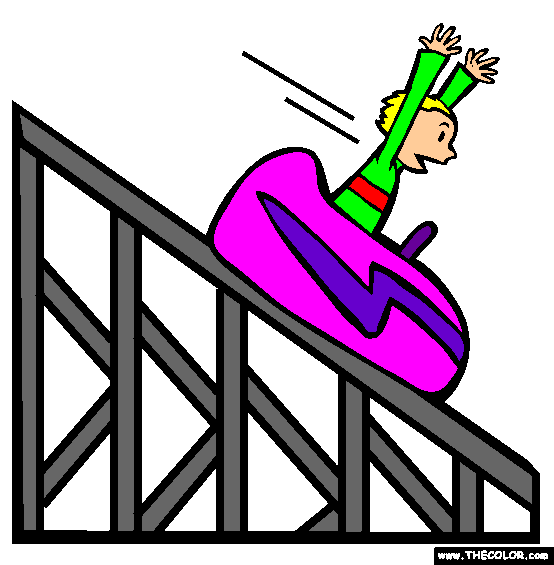 554x565 Simple Clipart Roller Coaster