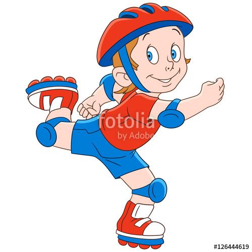 500x500 Boy Clipart Roller Skating