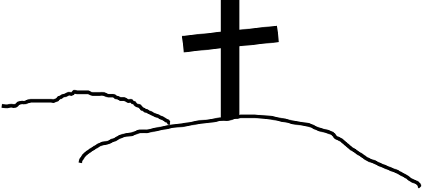 600x270 Cross On Hill Clip Art