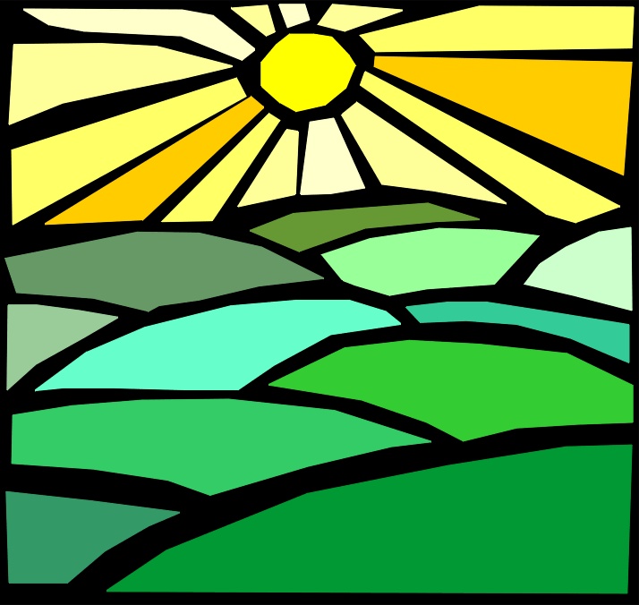 714x676 Rolling Hills Clipart