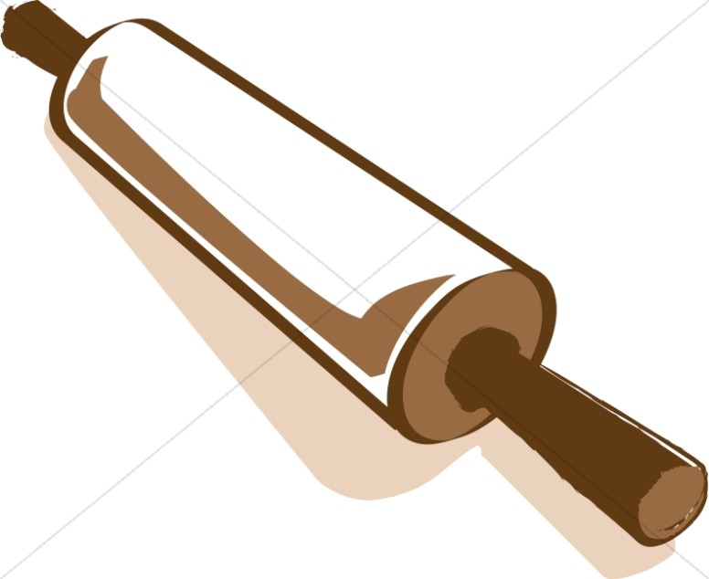 776x634 Rolling Pin Brown Church Food Clipart
