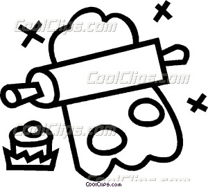 300x270 Rolling Pin And Cookie Cutter Vector Clip Art