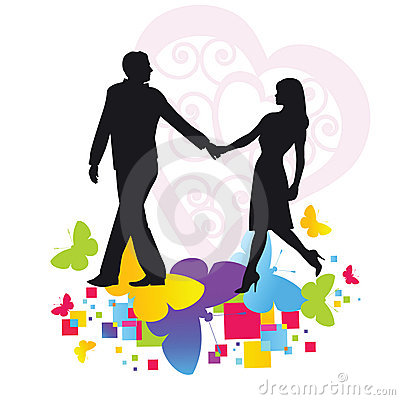 400x400 Romantic Stroll Clip Art Cliparts