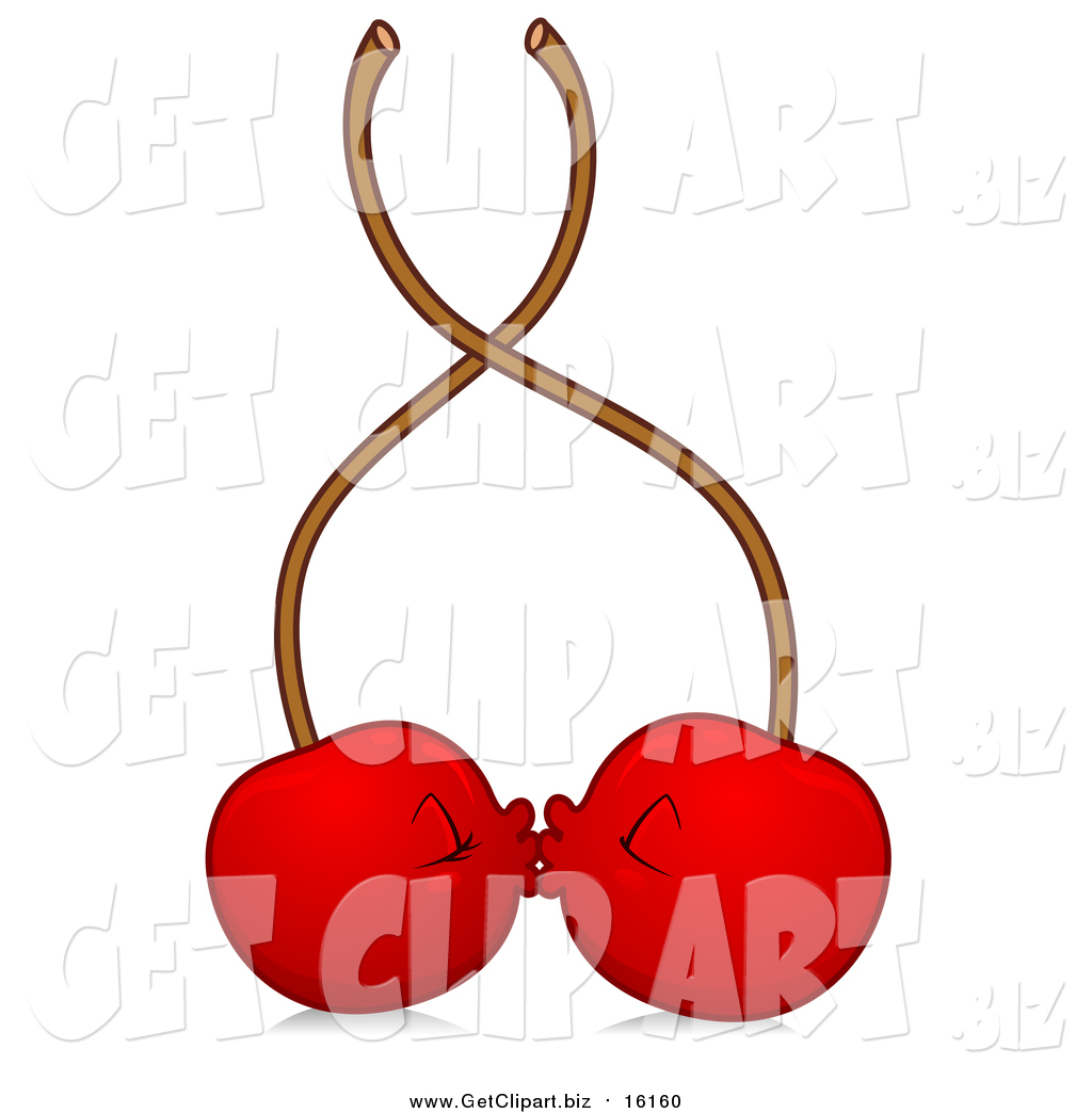 1024x1044 Clip Art Of Two Romantic Kissing Cherries By Bnp Design Studio