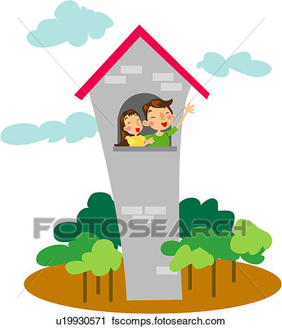 404x470 Clipart Of Hand Gesture, House, Window, Roof, Couple, Tower