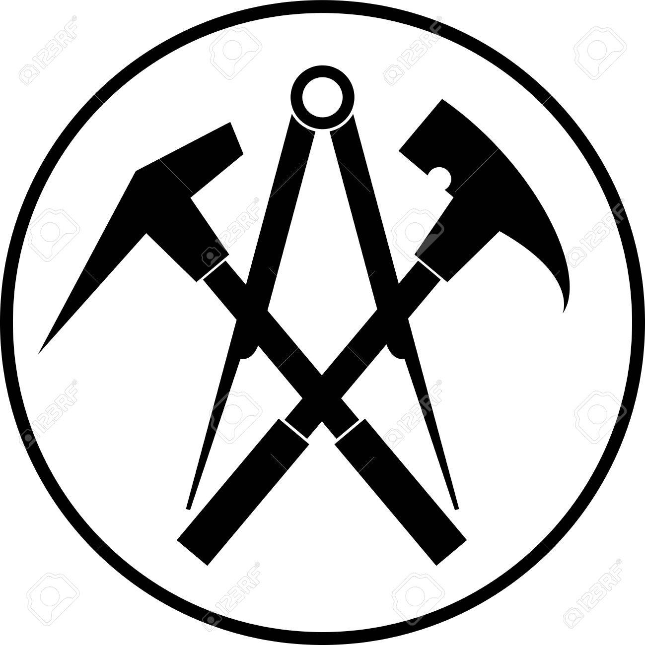 1299x1300 Stickers, Tools, Roofers, Roofing Signs Royalty Free Cliparts