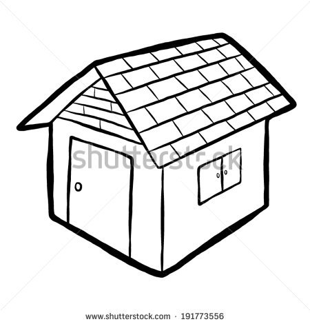 450x470 Roof Clipart Black And White