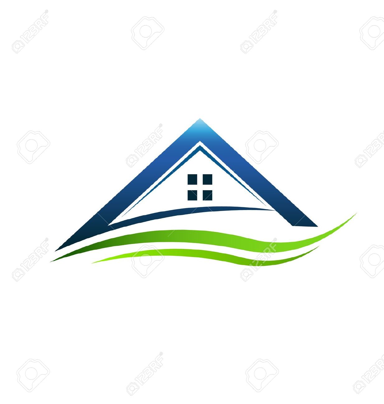 1234x1300 Rooftop Clipart House Logo