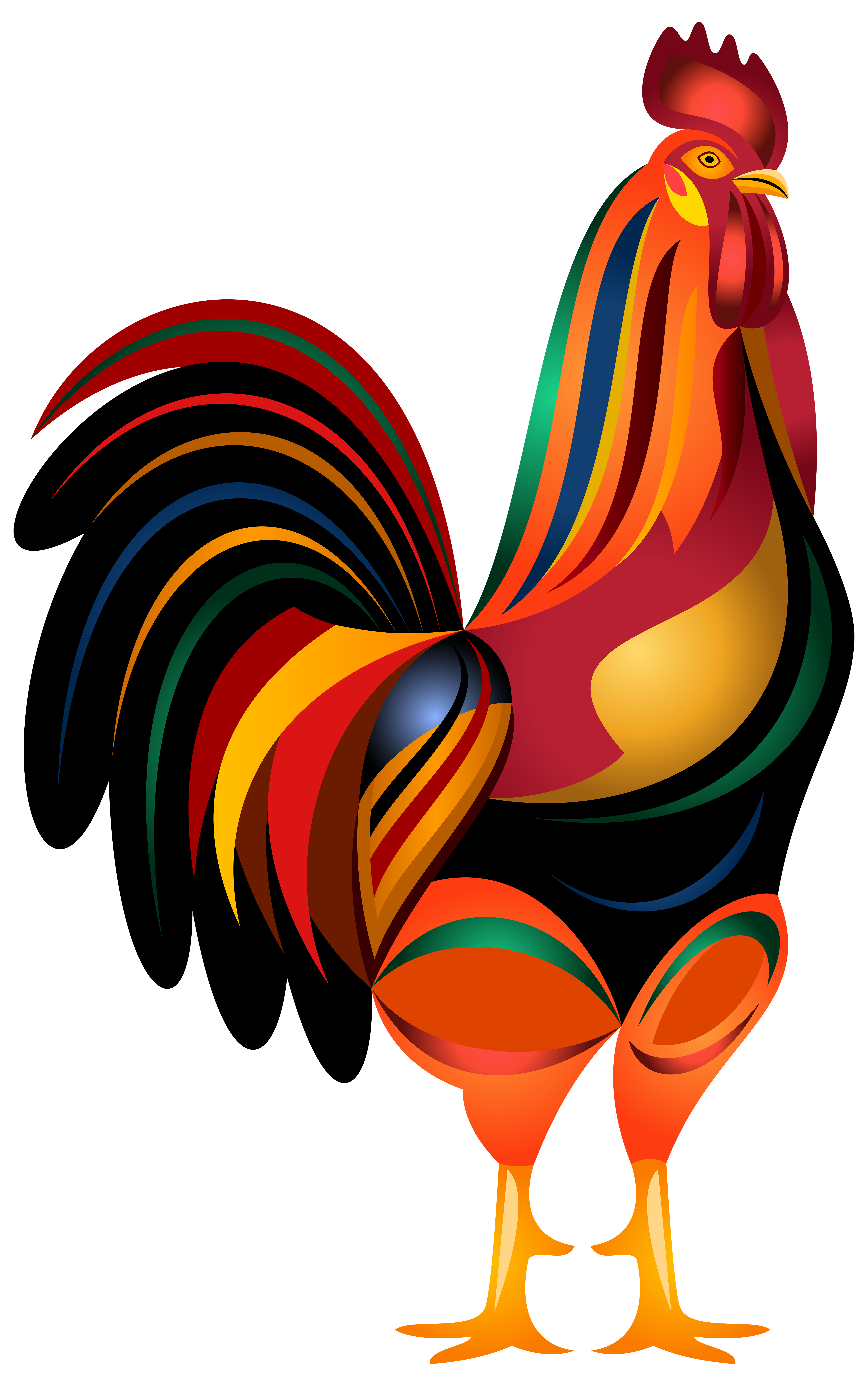 5011x8000 Animated Rooster Clipart Clipartix 2